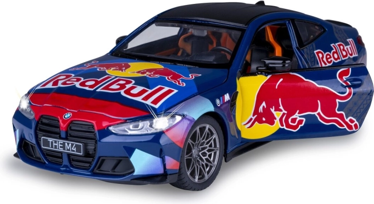 Metallmodell BMW M4 im Maßstab 1:23, blau