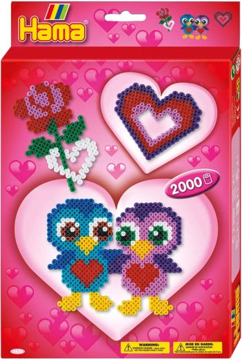Hama kleines Geschenkset mit Bügelperlen Love – 1 Stück