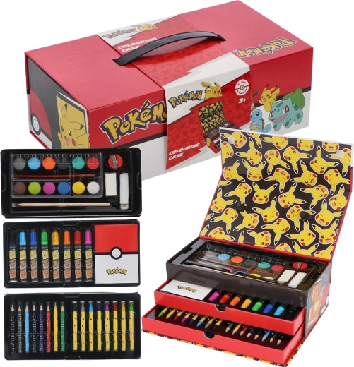 Zeichenkoffer Pokémon – Kreativset im Koffer