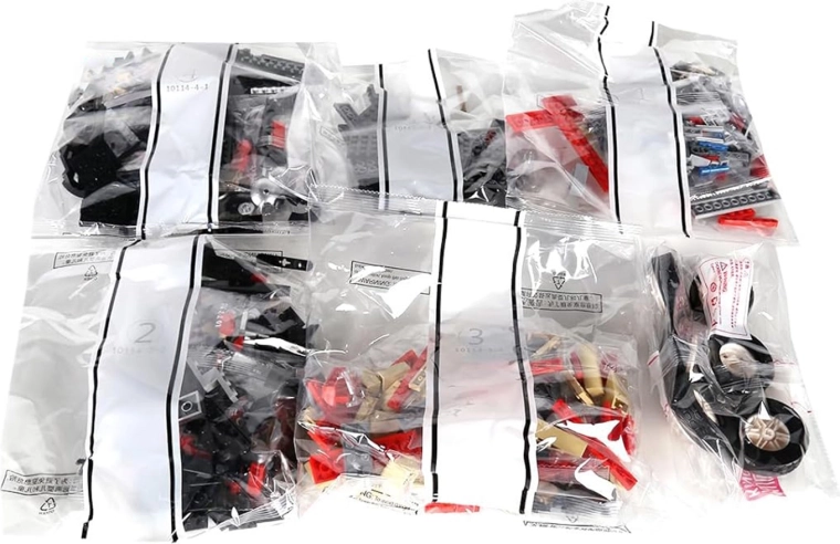 Bausatz Retro-Auto rot 1308 Teile