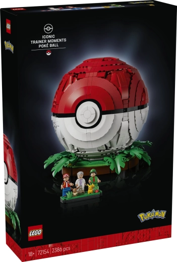 LEGO Pokémon ikonischer Pokéball mit Trainern