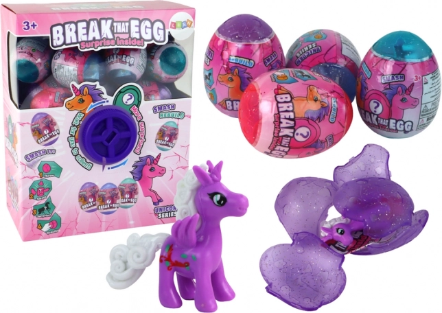 Glitzerndes Knackei Einhorn - Set 12 Stück