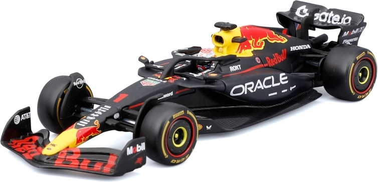 Bburago Modell Formel 1 Oracle Red Bull Racing RB21 2025 Max Verstappen 1:43 im dekorativen Display-Case