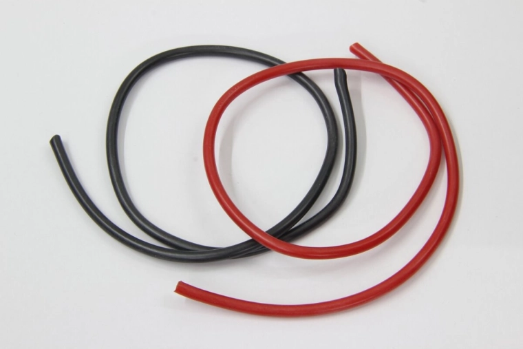 Silikonleitungen 1,5 mm² 1 m rot/schwarz