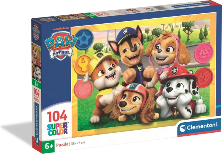 Puzzle 104 Super Color PAW PATROL von Clementoni