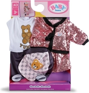BABY born glitzerndes Outfit-Set für Puppe 43 cm