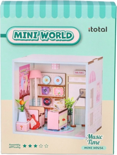i-Total Miniaturen DIY-Zimmer Mini World – Musikzeit