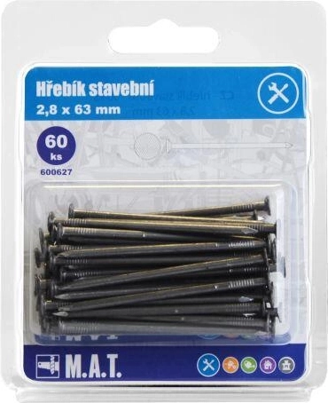 Baunägel 63 × 2,8 mm, 60 Stk.