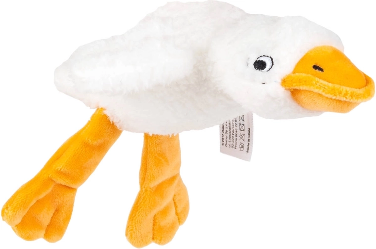 Sensorische Plüschgans Balibazoo 23 cm, weiß