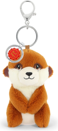 Plüsch-Taschenanhänger Erdmännchen 12 cm Keeleco