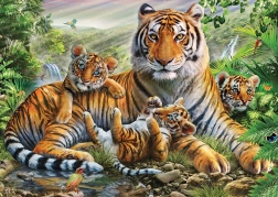 Puzzle Tigermutter und Jungtiere 1000 Teile SCHMIDT
