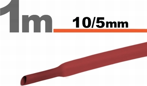 Roter Schrumpfschlauch 10/5 mm