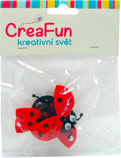 Bunte Marienkäfer für Kinder, Set mit 4 Stück (5,8 × 4 cm)