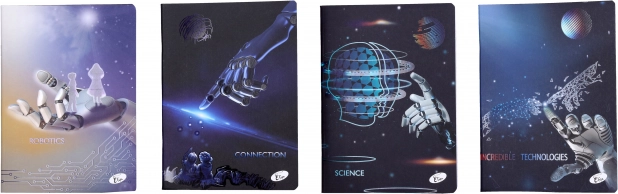 Heft A5 liniert Roboter