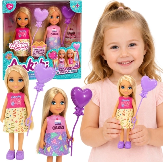 Woopie Royal Geburtstagsset mit Mini-Puppen Ankiki Candy und Cakes