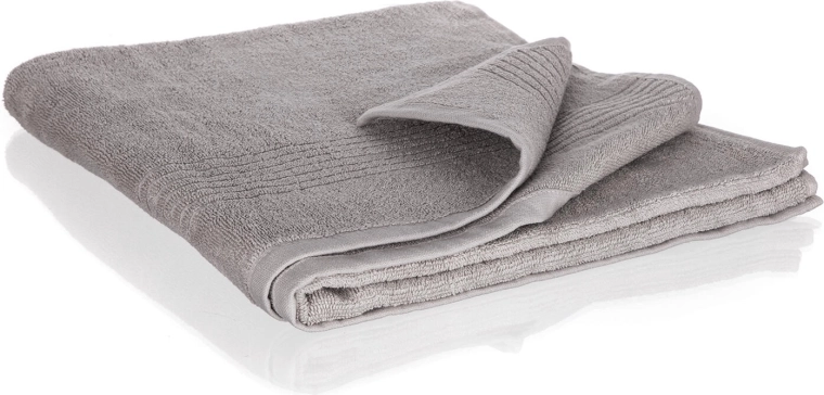 Badetuch Loris 70 × 140 cm aus Baumwolle, hellgrau