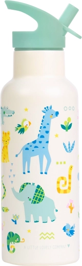 A Little Lovely Company Edelstahl-Trinkflasche 500 ml – Dschungel