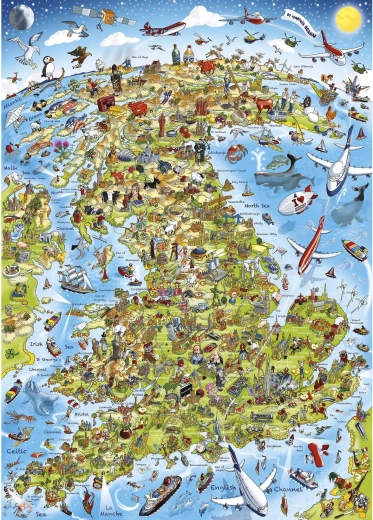 GIBSONS Puzzle Das Beste aus Großbritannien 1000 Teile