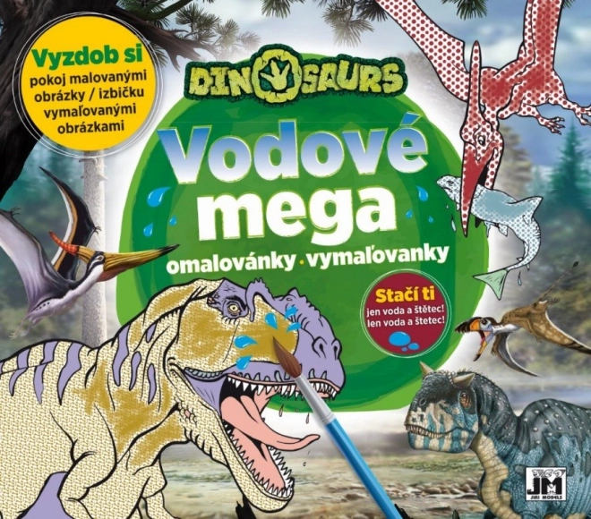 Jiri Models Mega-Wasser-Malbuch Dinosaurier – 1 Stück