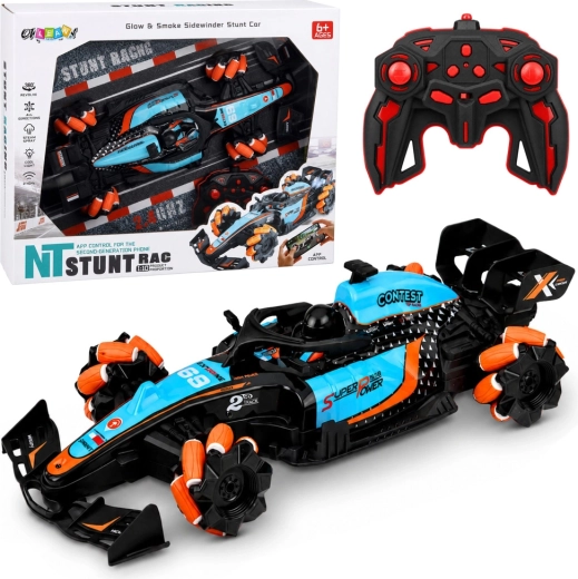 Stunt-RC-Rennauto 4WD 1:10 mit Raucheffekt und 360°-Drehung
