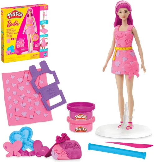 Play-Doh Barbie Haare & Herzen Kreativ-Set