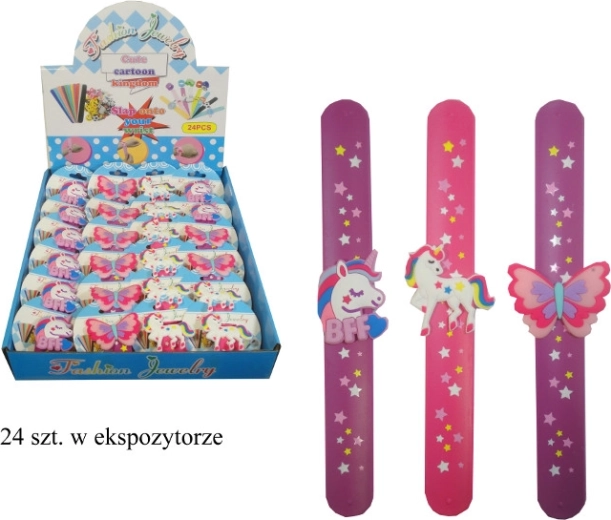 Schnapparmband mit Einhorn oder Schmetterling