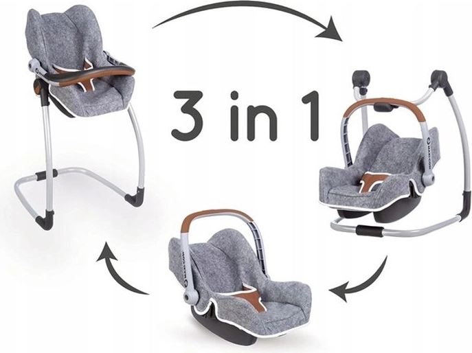 Smoby 3-in-1 Fütterstuhl für Puppen