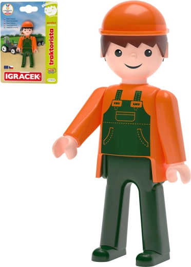 Efko Igráček MultiGO Traktorist Gelenkfigur auf Karte - 1 Stück
