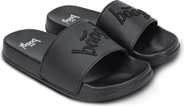 Baagl Pantoffeln Logo Black, Größe 33