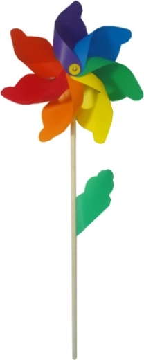 Windrad mit Holzgriff 110 cm