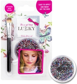 Lukky glitzerndes Körpergel mit Applikator
