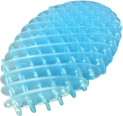 Antistress-Fidget-Spielzeug blau transparent 5 cm