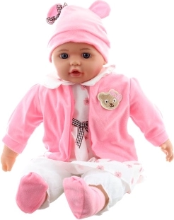 Baby-Mädchen in Blumenröckchen 50 cm