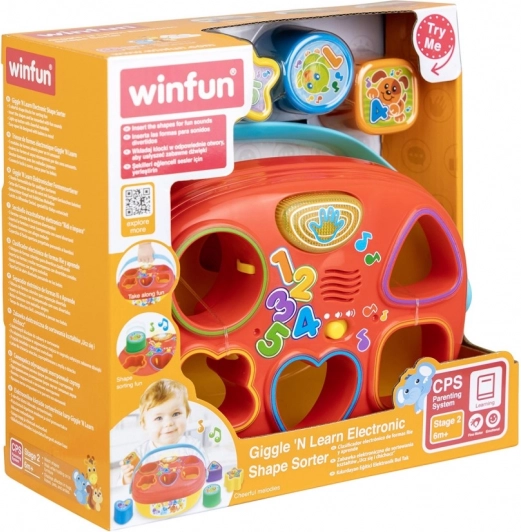 Fröhlicher Formensortierer mit Musik und Lämpchen