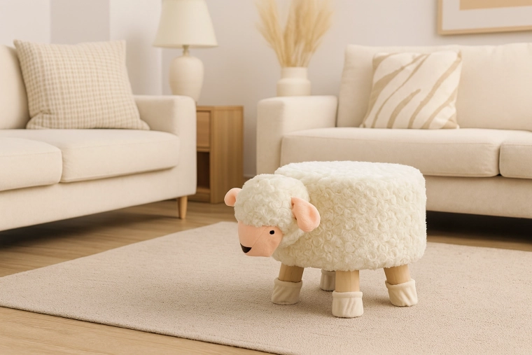 Schaf-Pouf 28 × 25 cm