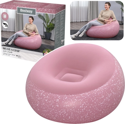 Aufblasbarer Sessel Bestway Inflate-A-Chair, rosa