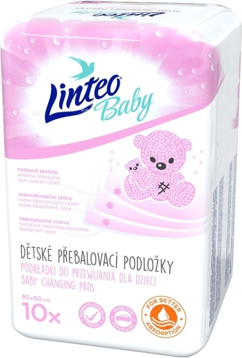 Wickelunterlagen Linteo Baby 60 × 60 cm 10 Stk.