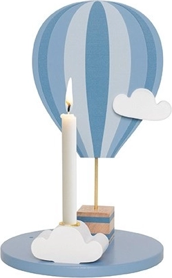 Jabadabado Kerzenhalter Heißluftballon blau