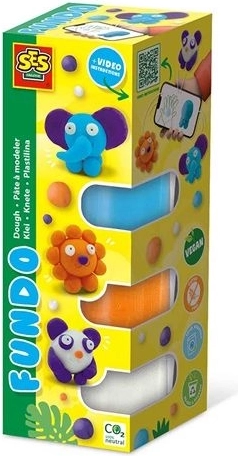 SES Creative FunDo Modelliermasse – wilde Tiere