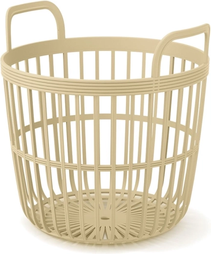 Zoe Basket Aufbewahrungskorb mit Griffen 36,4 cm Stroh
