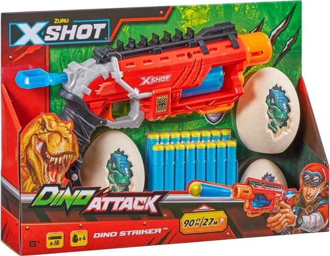 X-Shot Dino Attack Dino Striker Kinderpistole für Schaumstoffpfeile
