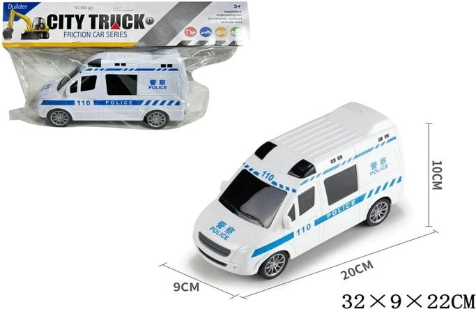 Polizeiauto mit mechanischem Antrieb