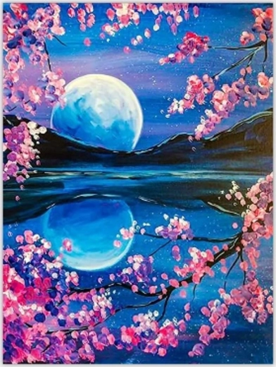 Norimpex Malen nach Zahlen Mondaufgang 40 × 50 cm