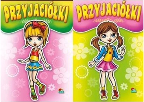 Malbuch Freundin mit Aufklebern