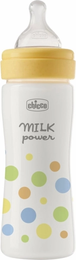 Chicco Babyflasche Perfect Easy 250 ml, Silikonsauger mittlerer Durchfluss, für Jungen (2M+)