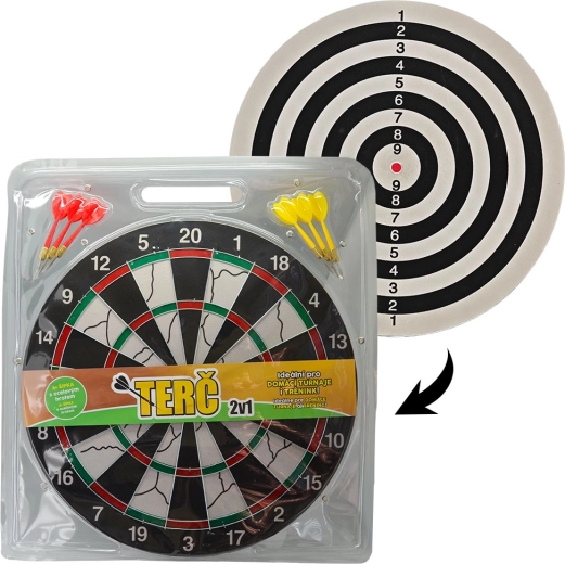 Dartscheibe 2-in-1 43 cm Sparkys