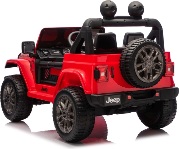 Jeep Wrangler Rubicon Lift Kinder-Elektroauto rot