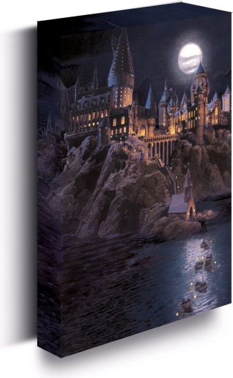 Leuchtendes LED-Bild Harry Potter – Schloss Hogwarts 30 × 40 cm