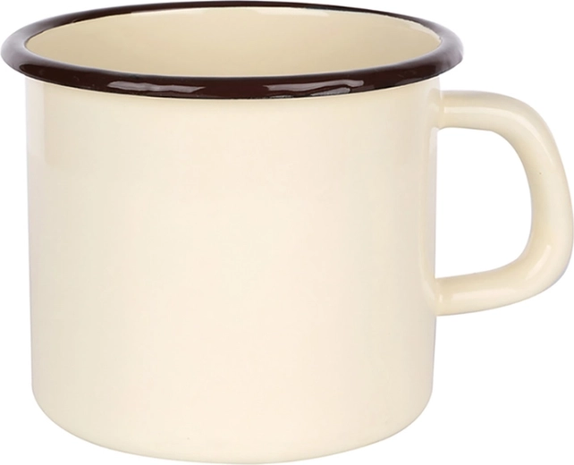 Emaillebecher Silesia 0,45 l, cremefarben