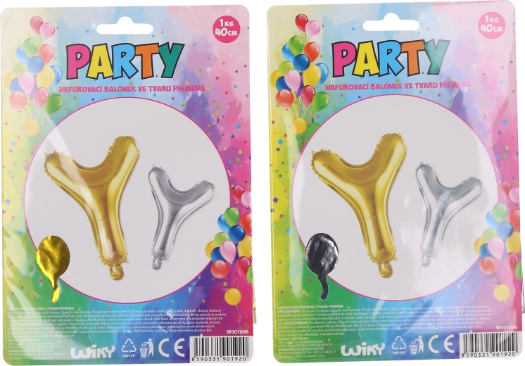 Aufblasbarer Ballon Buchstabe Y, 40 cm